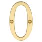 Heritage C1560 Satin Brass 76mm (3in) Numeral 0