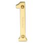 Heritage C1560 Satin Brass 76mm (3in) Numeral 1