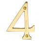 Heritage C1560 Satin Brass 76mm (3in) Numeral 4