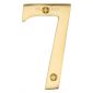 Heritage C1560 Satin Brass 76mm (3in) Numeral 7