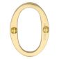 Heritage C1567 Satin Brass 51mm (2in) Numeral 0