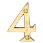 Heritage C1567 Satin Brass 51mm (2in) Numeral 4