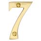 Heritage C1567 Satin Brass 51mm (2in) Numeral 7