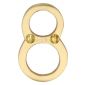 Heritage C1567 Satin Brass 51mm (2in) Numeral 8