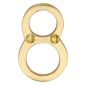 Heritage C1567 Satin Brass 51mm (2in) Numeral 8