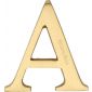 Heritage Satin Brass Letter A 51mm