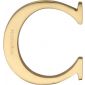 Heritage Satin Brass Letter C 51mm