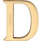 Heritage Satin Brass Letter D 51mm