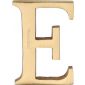Heritage Satin Brass Letter E 51mm