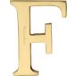 Heritage Satin Brass Letter F 51mm