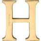 Heritage Satin Brass Letter H 51mm