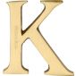 Heritage Satin Brass Letter K 51mm