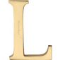 Heritage Satin Brass Letter L 51mm
