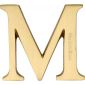 Heritage Satin Brass Letter M 51mm