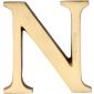 Heritage Satin Brass Letter N 51mm