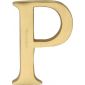 Heritage Satin Brass Letter P 51mm