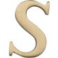 Heritage Satin Brass Letter S 51mm