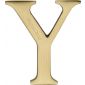 Heritage Satin Brass Letter Y 51mm