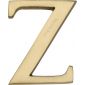 Heritage Satin Brass Letter Z 51mm