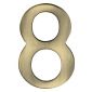 Heritage C1568 Antique Brass Self Adhesive 2in Numeral 8
