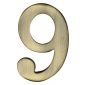 Heritage C1568 Antique Brass Self Adhesive 2in Numeral 9