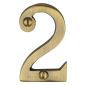 Heritage C1567 Antique Brass 51mm (2in) Numeral 2