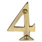 Heritage C1567 Antique Brass 51mm (2in) Numeral 4