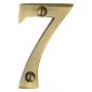 Heritage C1567 Antique Brass 51mm (2in) Numeral 7