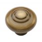 Heritage C3985 32 Antique Brass Bead Cabinet Knob 32mm