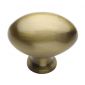 Heritage C114 38mm Antique Brass Oval Cupboard Knob