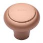 Heritage C3990 Edge Satin Rose Gold Cabinet Knob 32mm