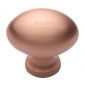 Heritage C114 32mm Satin Rose Gold Oval Cabinet Knob