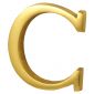 Heritage Brass Letter C 51mm