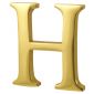Heritage Brass Letter H 51mm