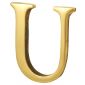 Heritage Brass Letter U 51mm