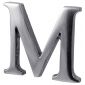 Heritage Chrome Letter M 51mm