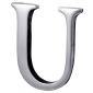 Heritage Chrome Letter U 51mm