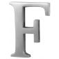 Heritage Satin Chrome Letter F 51mm