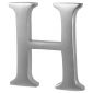 Heritage Satin Chrome Letter H 51mm