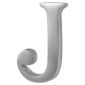 Heritage Satin Chrome Letter J 51mm