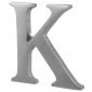 Heritage Satin Chrome Letter K 51mm