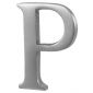 Heritage Satin Chrome Letter P 51mm