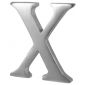 Heritage Satin Chrome Letter X 51mm