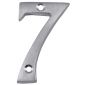 Satin Chrome Face Fix Numeral 7 51mm