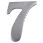 Satin Chrome Self Adhesive Numeral 7 51mm