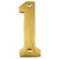 Brass Face Fix Numeral 1 75mm
