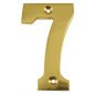 Brass Face Fix Numeral 7 75mm