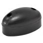 Oval Black Rubber Door Buffer 68x35x38mm