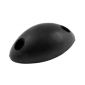 Oval Black Rubber Door Buffer 68x35x21mm