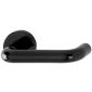 Paris Coloured Nylon Lever On Rose Ebony Black RAL9017